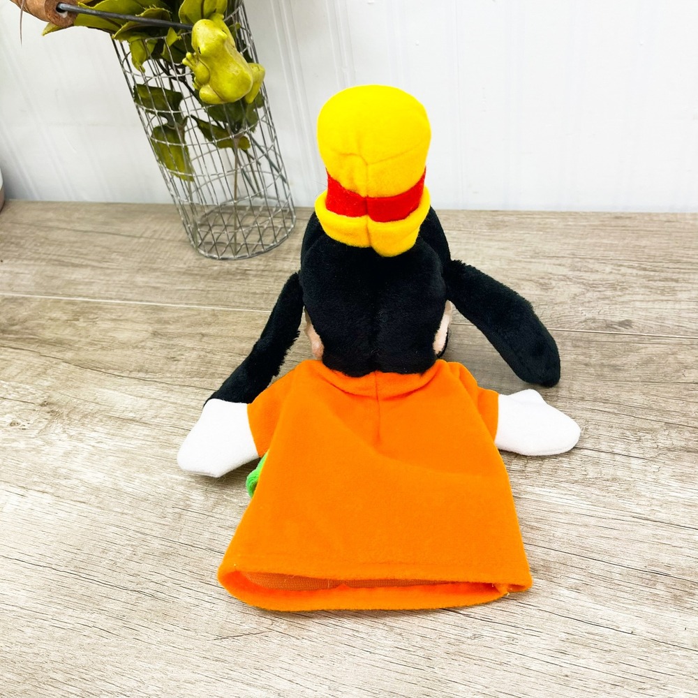 Disney Parks Goofy Plush Hand Puppet Disneyland Walt Disney World Orange Green - Picture 8 of 8